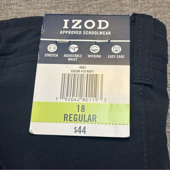 IZOD Performance Big Boys Straight Flat Front Pant, Size 18 - Picture 5 of 7